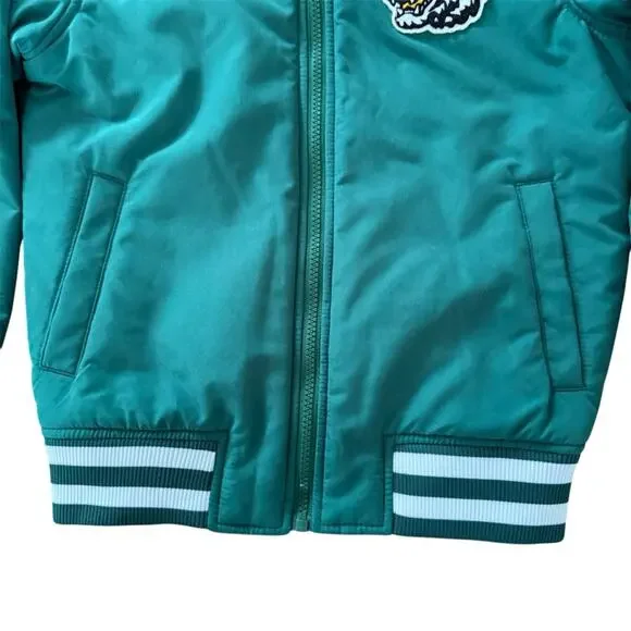 Old Navy Boys Bomber Varsity Jacket Patch Medium Size 8 - Picture 3 of 9